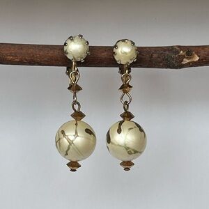 Super Retro 50s Glam Couture Vintage Earrings